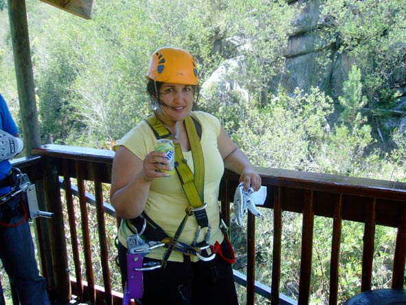 Tanya Ellis - getting ready to take the plunge!